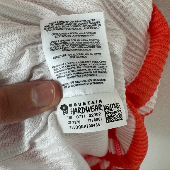 Mountain Hardwear Tank Dress Lookout Orange Coral Striped Dress Size Small NWT - Picture 4 of 10